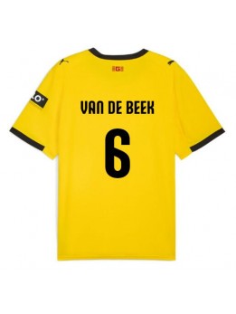 Billige Girona Donny van de Beek #6 Bortedrakt 2025-26 Kortermet